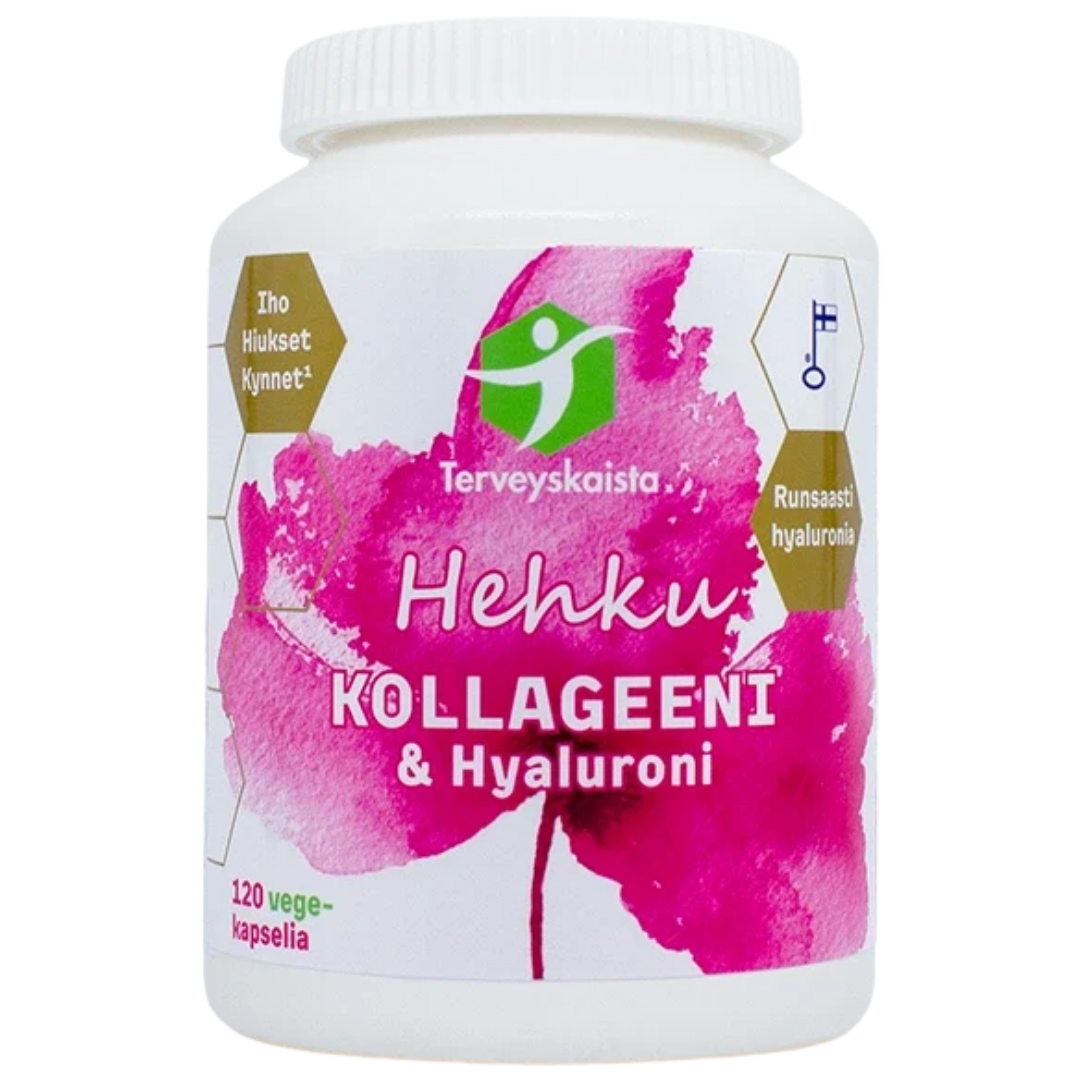Terveyskaista Hehku Kollageeni & Hyaluroni 120 vegekaps.