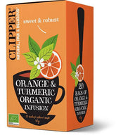 Clipper Orange & Turmeric - Appelsiini-kurkuma yrttitee 20 teepussia - Sinunapteekki.fi