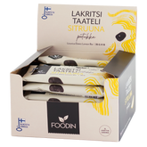 Foodin Lakritsitaatelipatukka Sitruuna 18 x 35 g TUKKUPAKKAUS - Sinunapteekki.fi