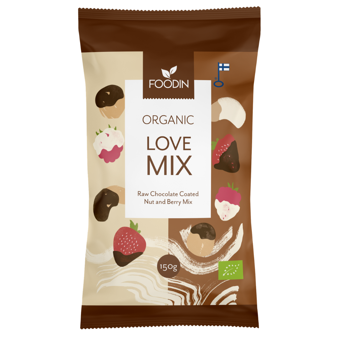 Foodin Love-Mix Raakasuklaasekoitus 150 g - Sinunapteekki.fi