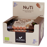 Foodin NUTI Dark Chocolate & Sea Salt - Pähkinäpatukka TUKKUPAKKAUS 15x35g - Sinunapteekki.fi