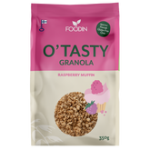 Foodin O'Tasty Granola Rasberry Muffin - Kauragranola Vadelmamuffinsi 350 g - Sinunapteekki.fi