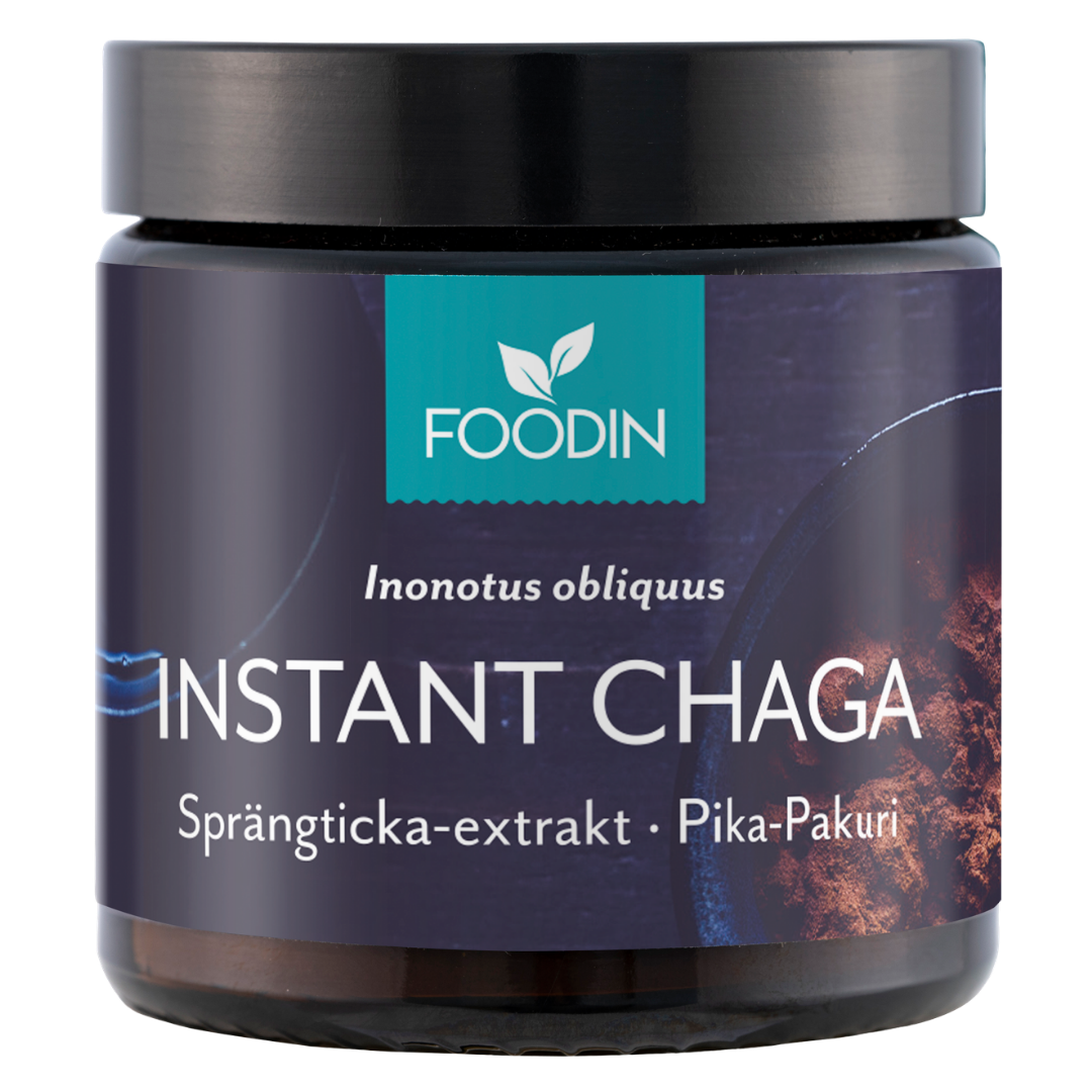 Foodin Pika-Pakuri - Instant Chaga 40 g - Sinunapteekki.fi