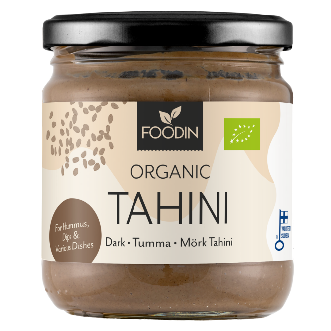 Foodin Tumma Tahini  Luomu 400 g - Sinunapteekki.fi