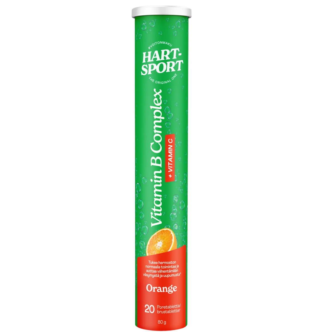 Hart-Sport B-complex - Appelsiini 20 poretabl.
