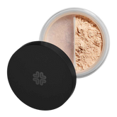 Luonnollinen Lily Lolo Mineraalimeikkipuuteri sävyssä Barely Buff tarjoaa SPF15 aurinkosuojan.