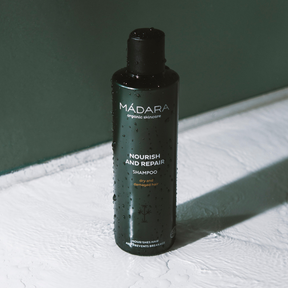 Madara Nourish and Repair Shampoo, kuiville ja vaurioituneille hiuksille 250 ml - Sinunapteekki.fi