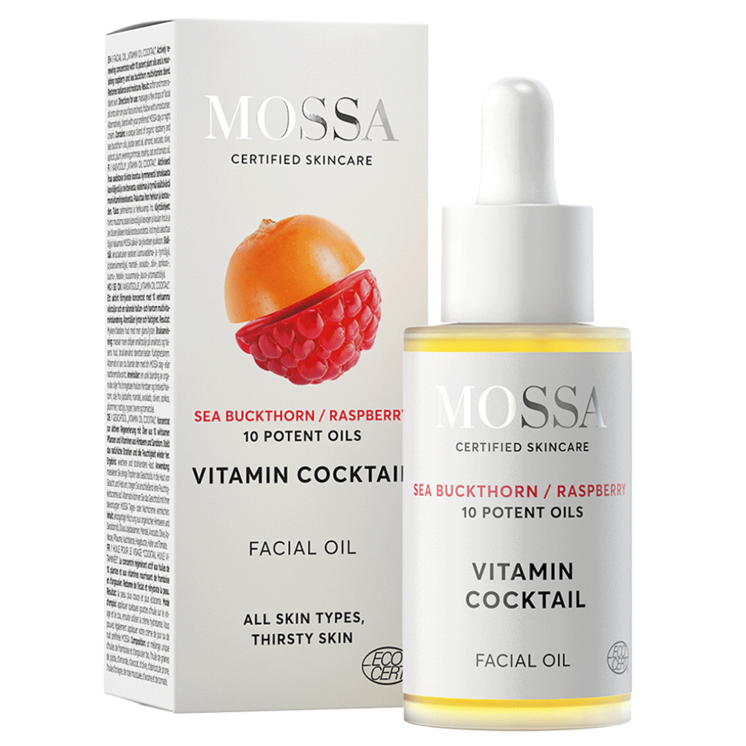 Mossa Vitamin Oil Cocktail kasvoöljy - Tyrni-vadelma 30 ml - Sinunapteekki.fi
