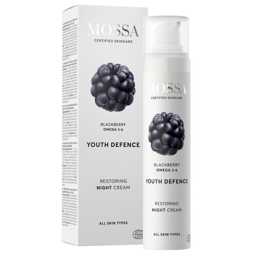 Mossa Youth Defence Restoring yövoide - Karhunvatukka 50 ml - Sinunapteekki.fi