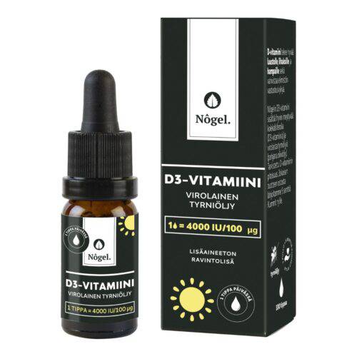Nogel D3-vitamiinitipat 4000 IU / 100 µg 10 ml - Sinunapteekki.fi