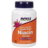 Now Foods Flush-Free Niacin 500mg + Vahva B3-vitamiini 90 kaps. - Sinunapteekki.fi