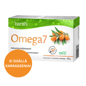 Bertil's Omega7 Kaksoistyrniöljy 60 kaps. - Sinunapteekki.fi