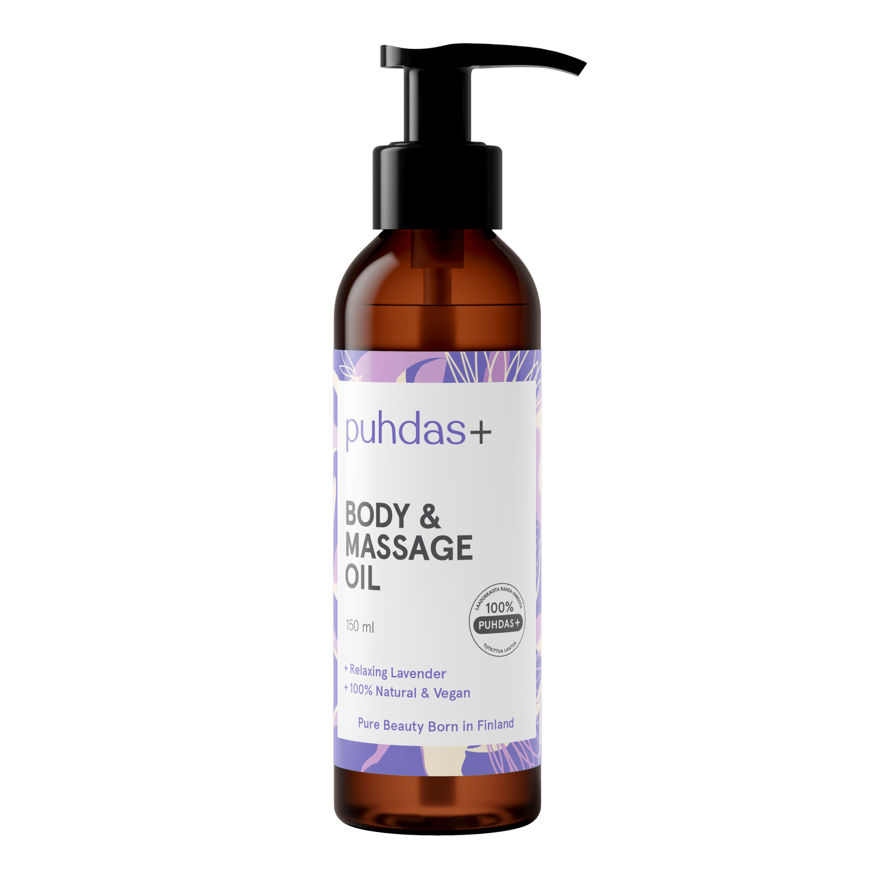 Puhdas+ Body & Massage Oil - Vartalo & Hierontaöljy laventeli 150 ml - Sinunapteekki.fi