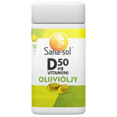 Sana-Sol D-Vitamiini Oliiviöljykapseli 50 μg 180 kaps. - Sinunapteekki.fi