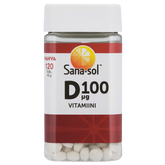 Sana-sol Vahva D-Vitamiini 100 µg 120 tabl.