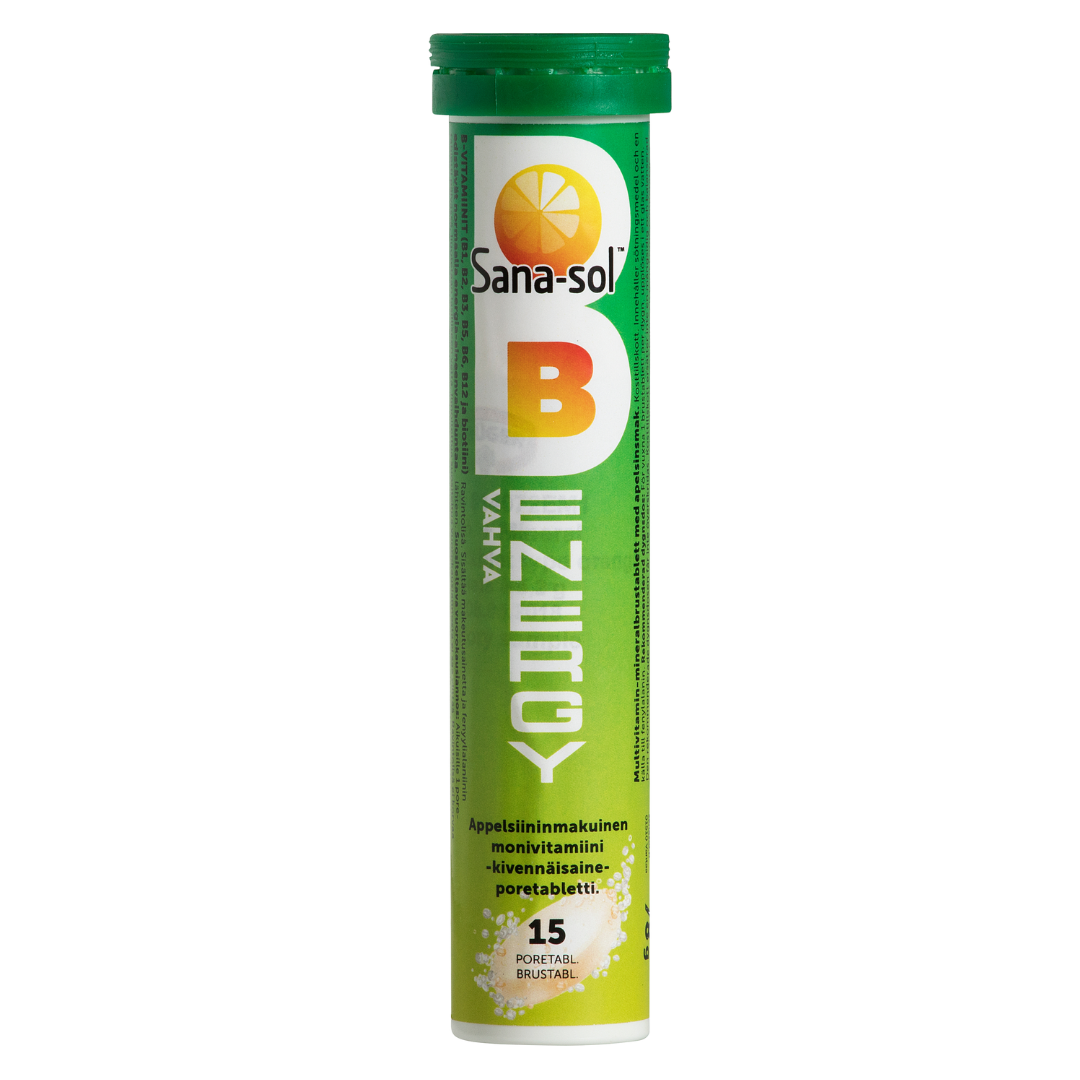 Sana-sol B-Energy Appelsiini 15 poretablettia