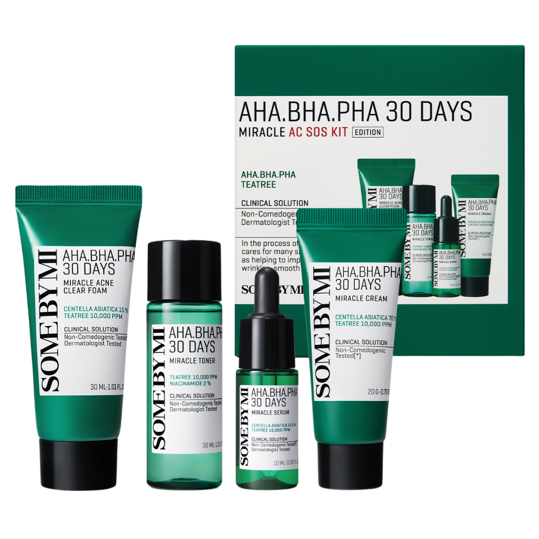 Some By Mi AHA BHA PHA 30 Days Miracle AC SOS Kit - Tuotesetti matkakoossa - Sinunapteekki.fi