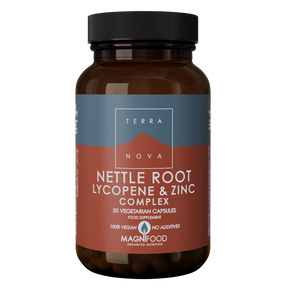 Terranova Nettle Root Lycopene & Zinc - Nokkosenjuuri, Lykopeeni ja sinkki 50 kaps.