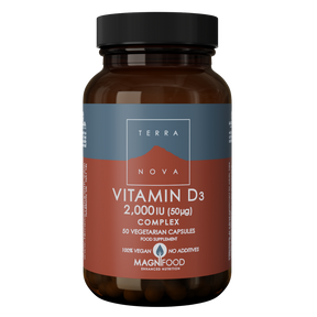 Terranova Vitamin D3 2000 IU 50 µg - D3-vitamiini 50 kaps.