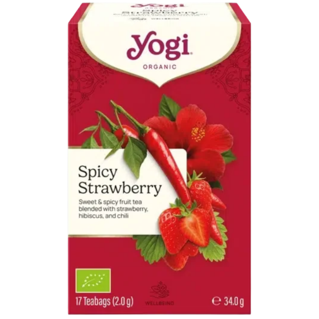 Yogi Tea Spicy Strawberry - Yrttitee 17 teepussia