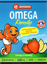 Bioteekin Omega Family mansikka-sitruuna 54 kpl - Sinunapteekki.fi