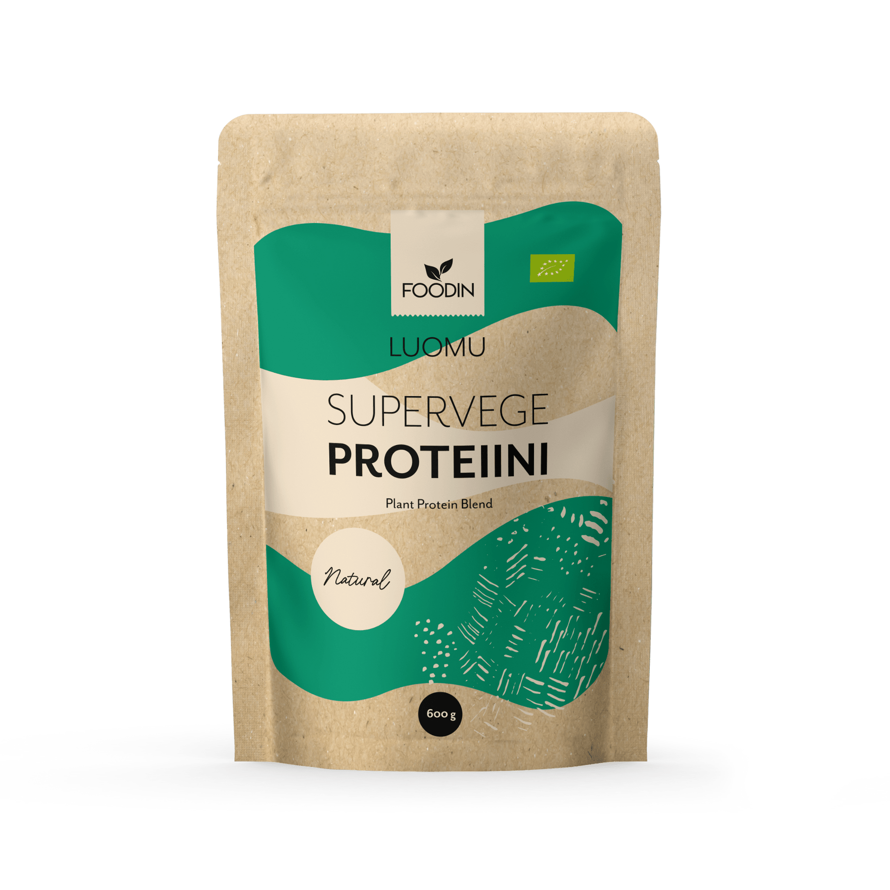 Foodin Luomu Supervege Proteiini Natural 600 g - Sinunapteekki.fi