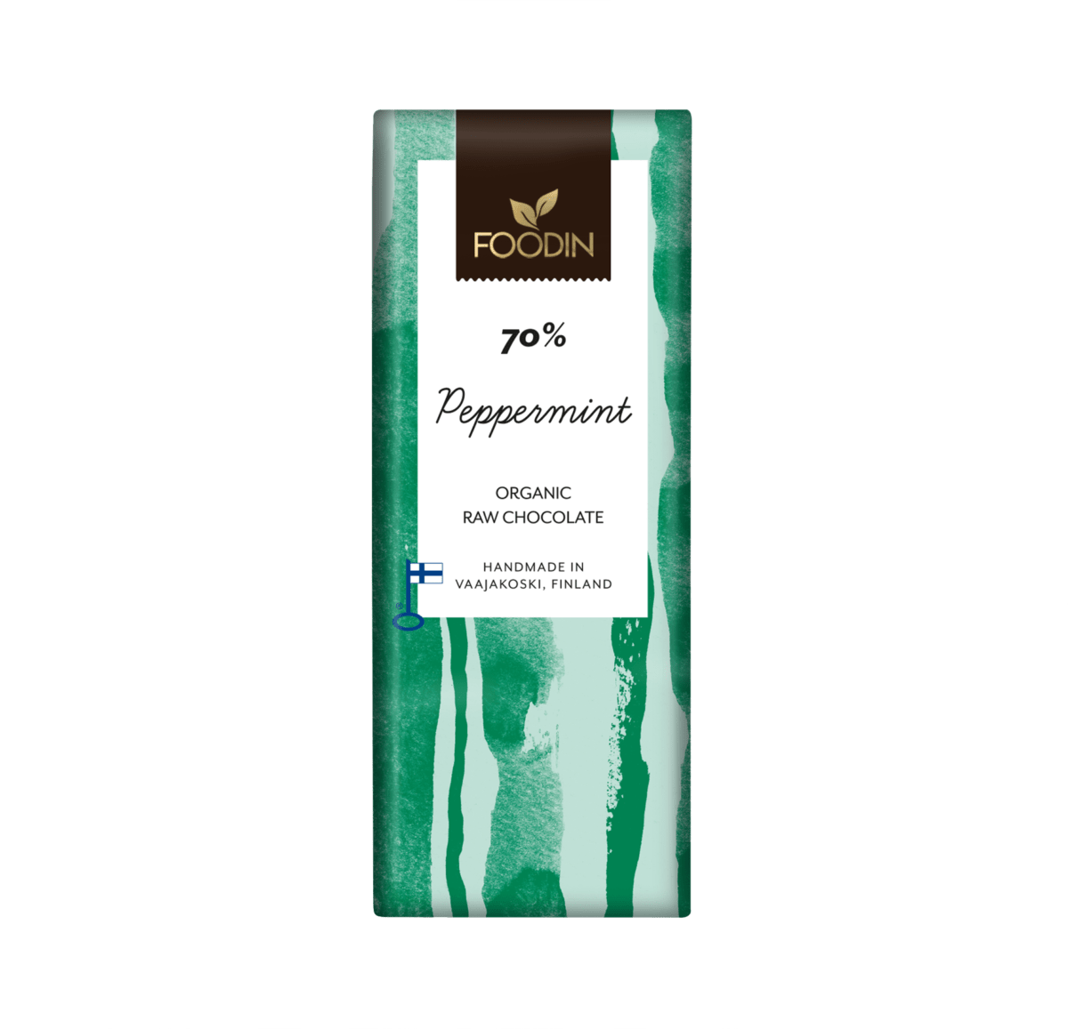 Foodin Peppermint 70 % - Raakasuklaa  40 g - Sinunapteekki.fi