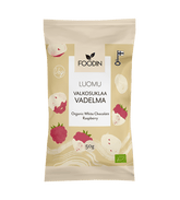 Foodin Valkosuklaa Vadelma Luomu 50 g - Sinunapteekki.fi