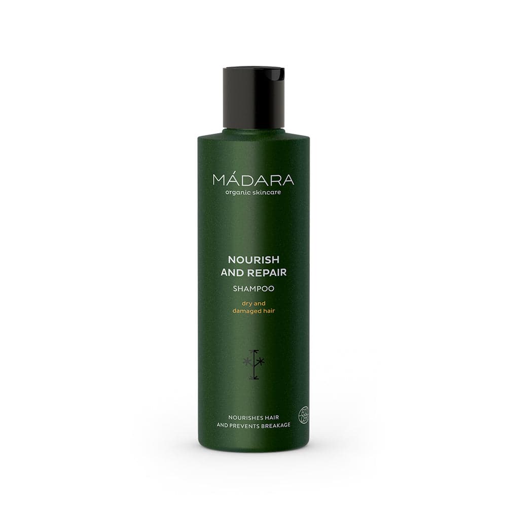 Madara Nourish and Repair Shampoo, kuiville ja vaurioituneille hiuksille 250 ml - Sinunapteekki.fi