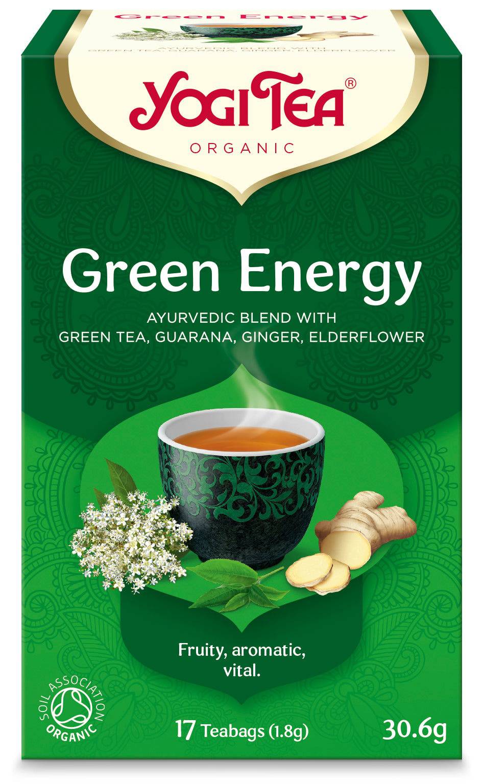 Yogi Tea Green Energy - Vihreä tee 17 teepussia - Sinunapteekki.fi