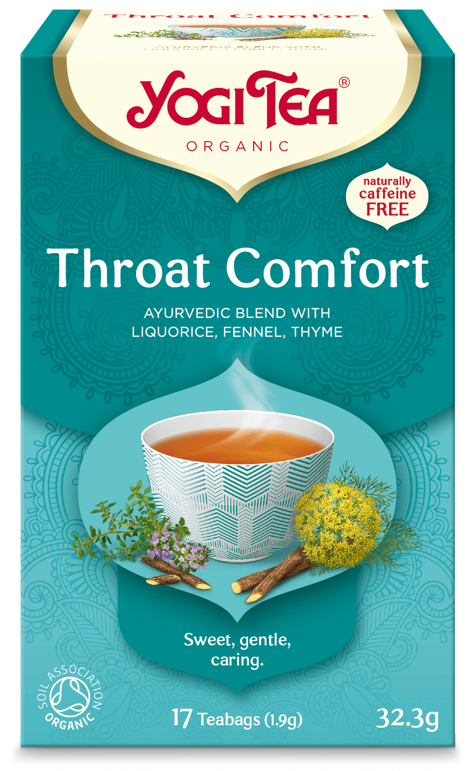 Yogi Tea Throat Comfort - kurkkua rauhoittava tee  17 teepussia - Sinunapteekki.fi