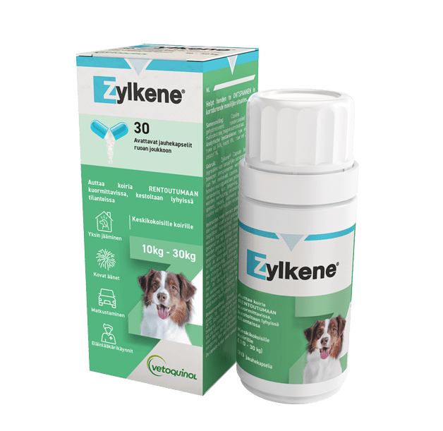 Zylkene - 10-30 kg Koirille 30 kaps. - Sinunapteekki.fi